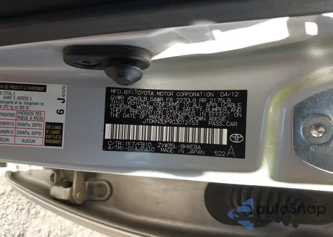 2012 Toyota Prius Plug-In from USA, damaged, VIN JTDKN3DP9C3012153